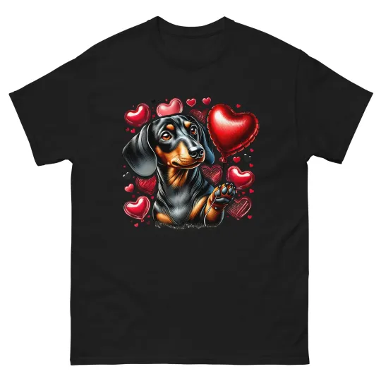 Discover Dachshund Valentine's Day Cute Funny Doxie for Dog Lovers T-Shirt