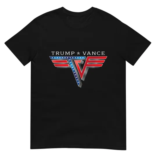 Discover Trump Vance TV Rocker Logo Vintage Trump Vance 2024 T-Shirt
