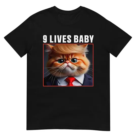 Discover Cat Trump 9 Lives Baby T-Shirt