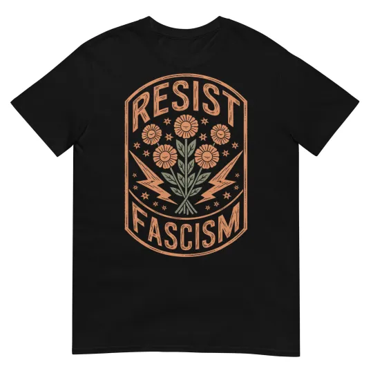 Discover Resist Fascism Protest Trump Anti Trump T-Shirt