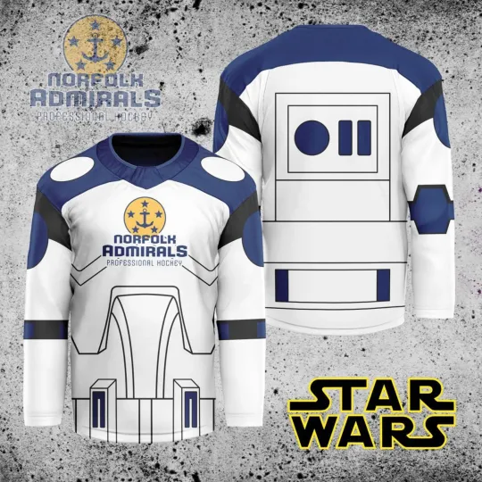 Discover Norfolk Admirals X Star Wars Hockey Shirt Men's Fan Gear Xmas Gift