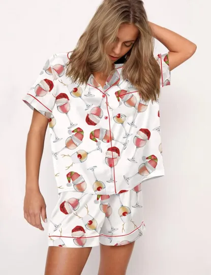 Discover Wine Holiday Pajamas Set For Women