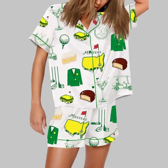 Discover Augusta Masters Golf Tournament Golf Pajamas Set For Women
