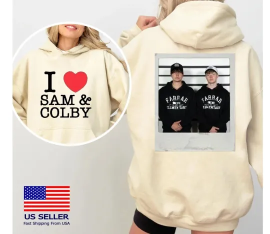 Discover I Heart Sam and Colby Double Sided Hoodie