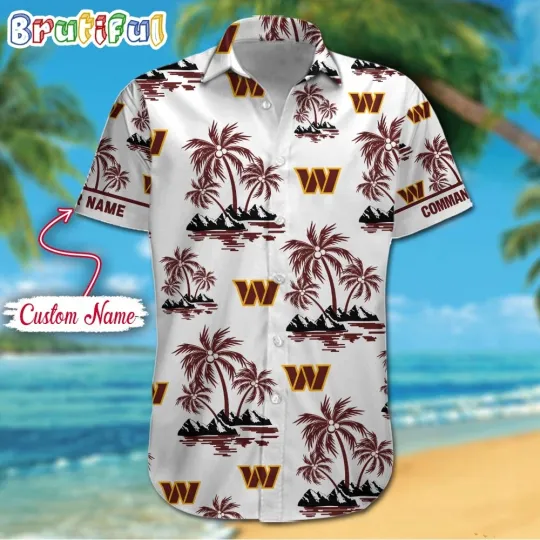 Discover football Washington Palm Tree Tropical Summer Hawaiian Shirt