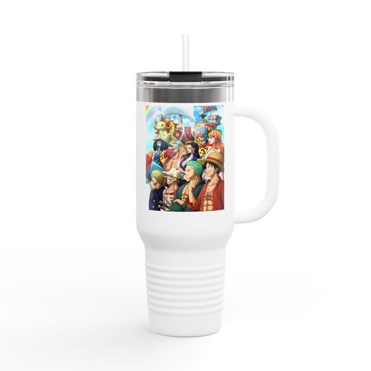 Discover One Piece Straw Hat Crew Travel Mug | 40oz Insulated Tumbler