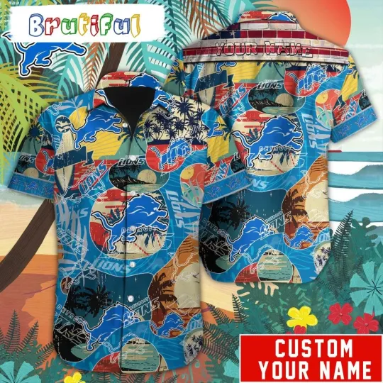 Discover Personalized football Detroit Hawaiian Shirt Special Vintage Style