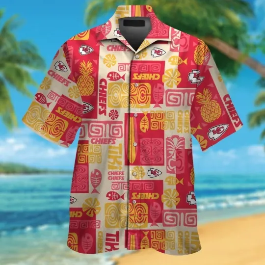 Discover Kansas City Short Sleeve Button Up Tropical Hawaiian Shirt VER012