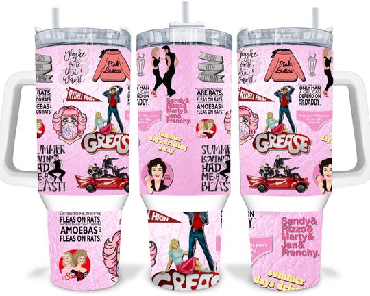 Discover Grease Movie Sublimated 40oz Quencher Tumbler