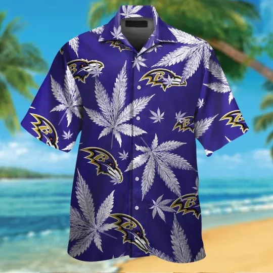 Discover Baltimore Short Sleeve Button Up Tropical Hawaiian Shirt VER09