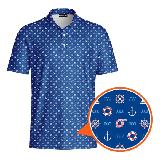 Discover Funny Boats and Hoes Golf Polo Shirt for Men