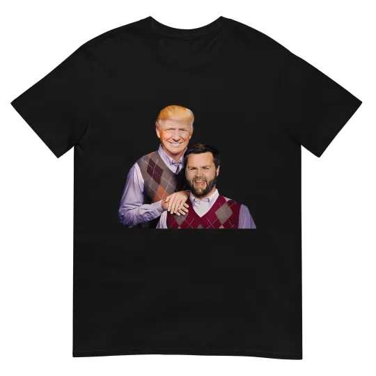 Discover Trump Vance 2024 Brothers Funny Parody Trump J D Vance Bros T-Shirt
