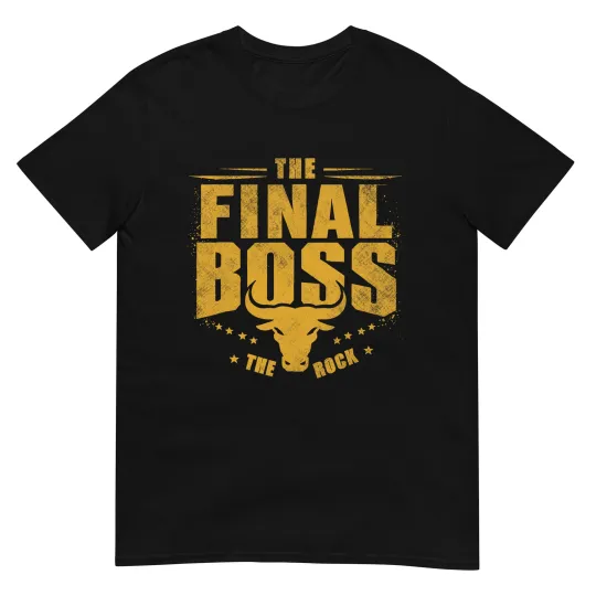 Discover The Final Boss Vintage Rock Music Final Boss Gamer Bull Head T-Shirt