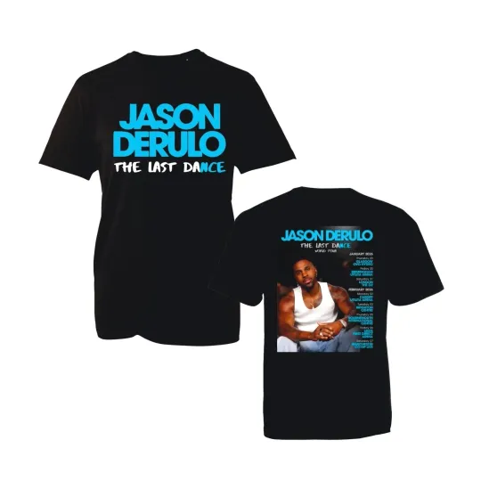 Discover Jason Derulo World Tour 2026 T-Shirt - The Last Dance Music Lover Tee