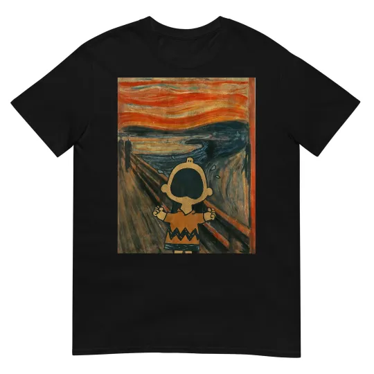 Discover Peanuts Charlie Brown Scream Artsy T-Shirt