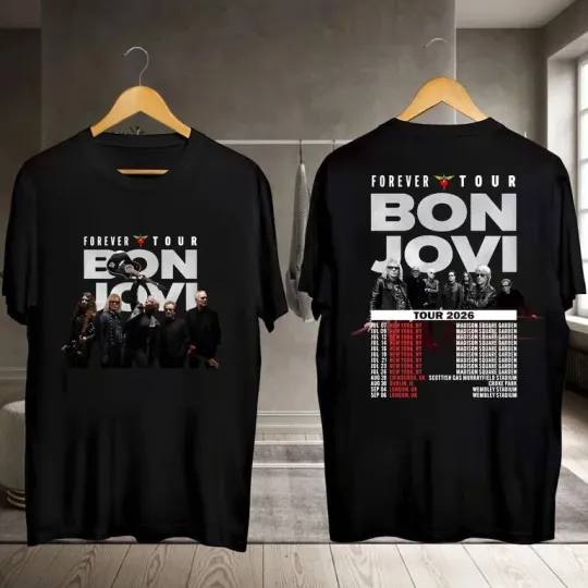 Bon Jovi 2026 Forever Tour Shirt, Bon Jovi 2026 Tour Shirt, Bon Jovi 80s Rock Band