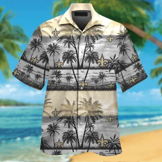 Discover New Orleans Short Sleeve Button Up Tropical Hawaiian Shirt VER025