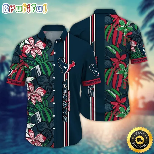 Discover football Houston Hawaiian Shirt Flower Chic Fashion