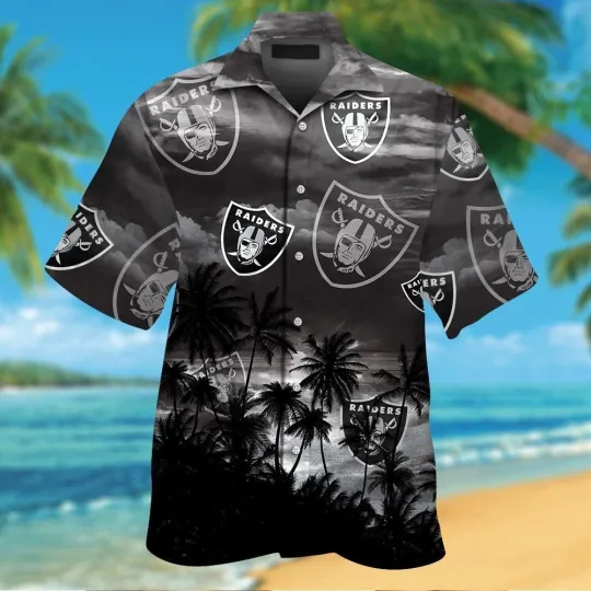 Discover Las Vegas Football Short Sleeve Button Up Tropical Hawaiian Shirt VER05