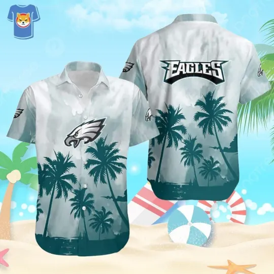 Discover Philadelphia Football Coconut Trees football Gift For Fan Hawaiian Shirt & Short