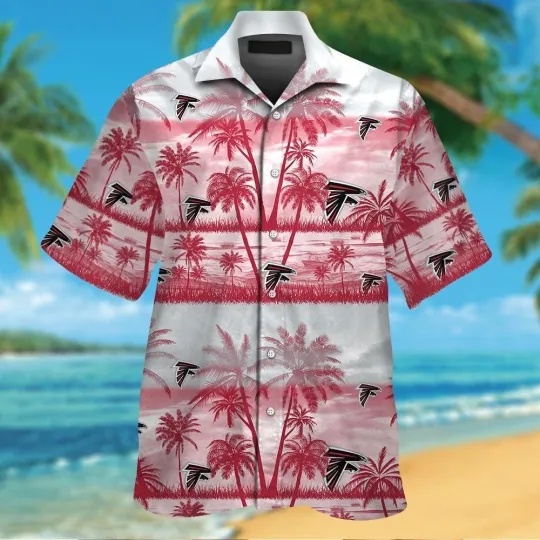 Discover Atlanta Football Short Sleeve Button Up Tropical Hawaiian Shirt VER025