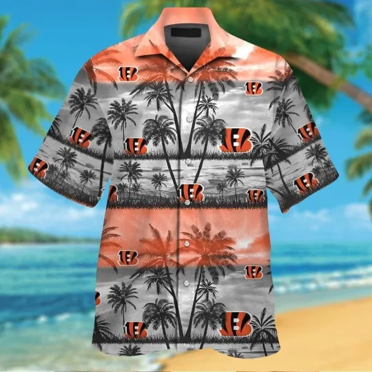 Discover Cincinnati Football Short Sleeve Button Up Tropical Hawaiian Shirt VER025