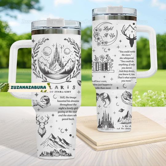 Velaris Starlight 40oz Tumbler, Velaris Starlight Tumbler, Velaris Starlight Gift, City Of Starlight Tumbler, Velaris Tumbler