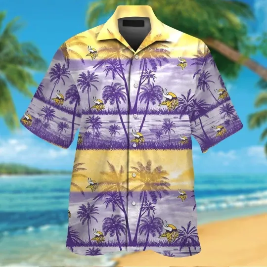 Discover Minnesota Football Short Sleeve Button Up Tropical Hawaiian Shirt VER025