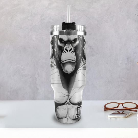 Discover 40oz Stainless Steel Tumbler: Gym Fitness Travel Mug with Handle