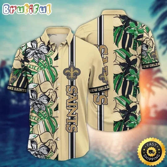 Discover football New Orleans Hawaiian Shirt Flower Chic Fashion