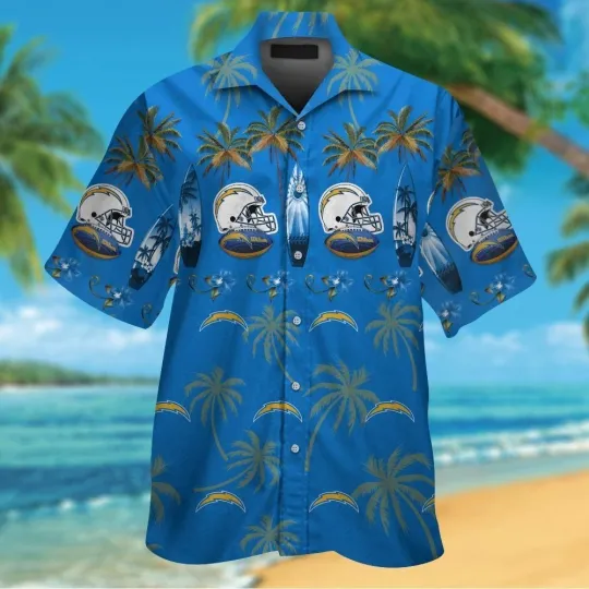Discover Los Angeles Football Short Sleeve Button Up Tropical Hawaiian Shirt VER04