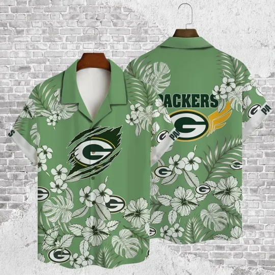 Discover football Hawaiian Shirt For Green Bay Best Gift For Fans