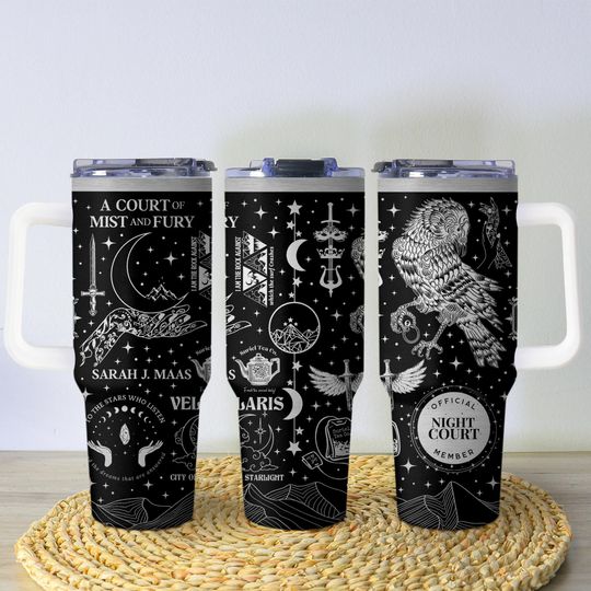 Discover ACOTAR Tumbler, Night Court Coffee Cup, A Court of Mist and Fury Mug, Fourth Wing Tumbler, Fantasy Bookish Tumbler, Gift for Book Lovers