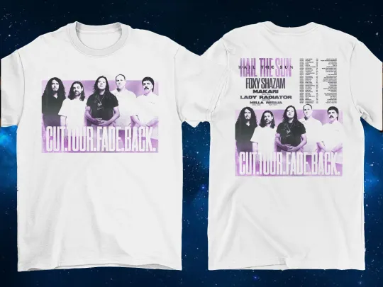 Discover 2 Sides Hail The Sun 2026 Tour Foxy Shazam Shirt White Unisex S-5XL 2L0010