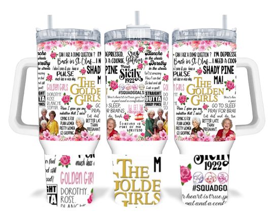 Discover Stay Golden Show Sublimated 40oz Quencher Tumbler