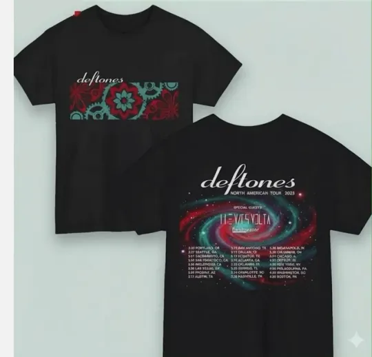 Discover Vintage Deftone Tour 2026 Two Sides T-shirt, 2026 Music Concert Tee