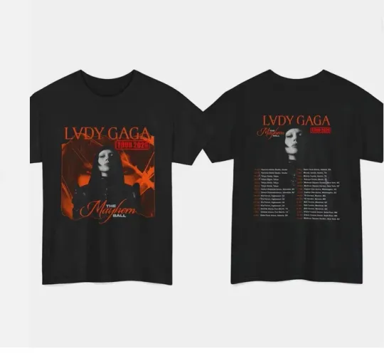 Discover Ld ga The Mayhem Ball Tour 2026 T-Shirt 2 side shirt