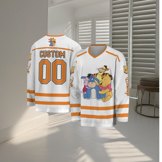 Discover Disney Winnie The Pooh Men's Ice Hockey Jersey