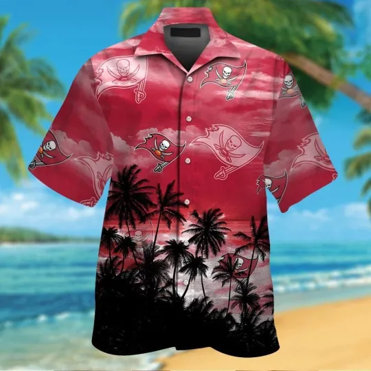 Discover Tampa Bay Football Short Sleeve Button Up Tropical Hawaiian Shirt VER05