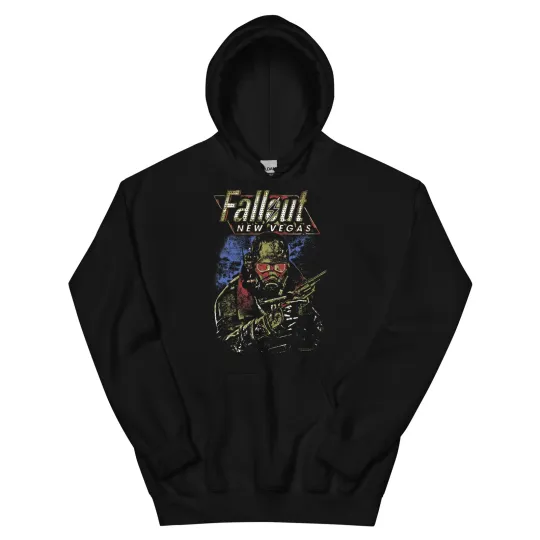 Discover Falllout New Vegas Ranger Vintage Distressed Video Game hoodie