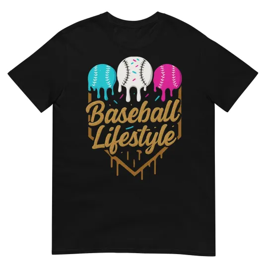 Discover Baseball Lifestyle 101 Apparel Youth Baseball Drip Ice cream T-Shirt