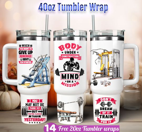 Discover Male Gym Tumbler wrap 40 oz tumbler sublimation designs gymnastic Tumbler Wrap trending tumbler wraps best seller tumbler wrap