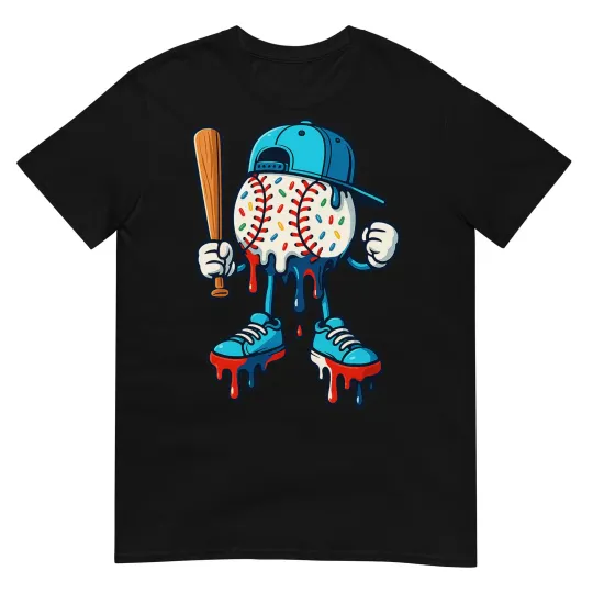 Discover Baseball Lifestyle 101 Apparel Youth Baseball Drip Ice Cream T-Shirt