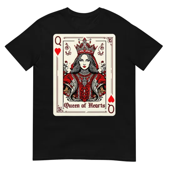 Discover Queen King Of Hearts Valentines Day V-Day Couple Matching T-Shirt
