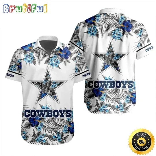 football Dallas Hawaiian Shirt Special Floral Tropical Team Spirit