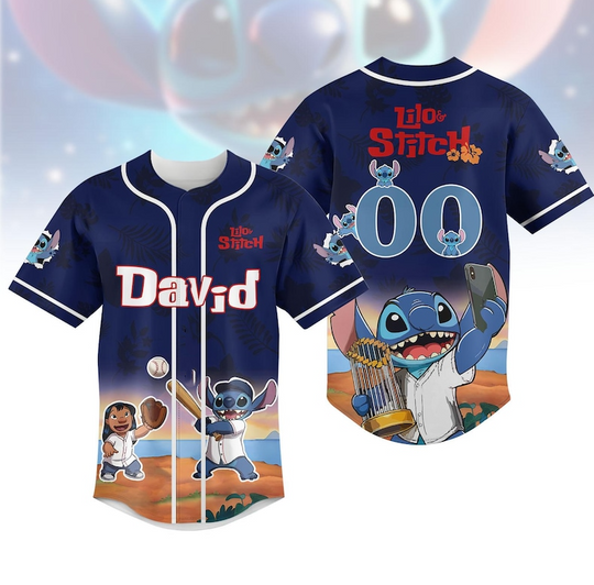 Discover Disney Animation Stitch Baseball Jersey for Men and Women