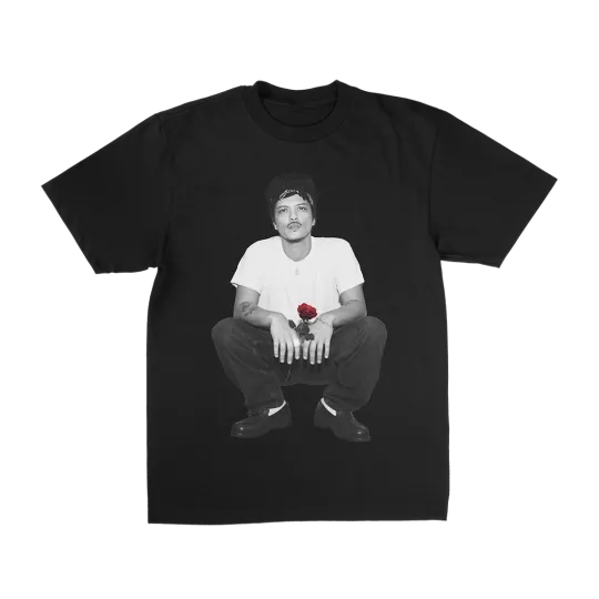 Discover Bruno Mars The Romantic Rose Tour 2026 Merch T-shirt Unisex Allsize