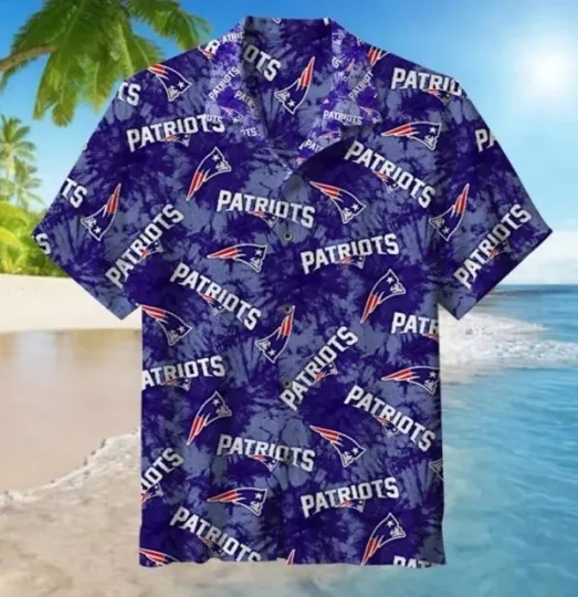 New England Patriots Hawaiian Shirt Football Button Down