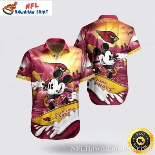 Discover Arizonna Team Cardinal Hawaii Shirt - Mickey’s Surfing Adventure Edition
