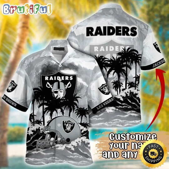 Discover Personalized Las Vegas Football Hawaiian Shirt Logo Aloha Shirt For Fans